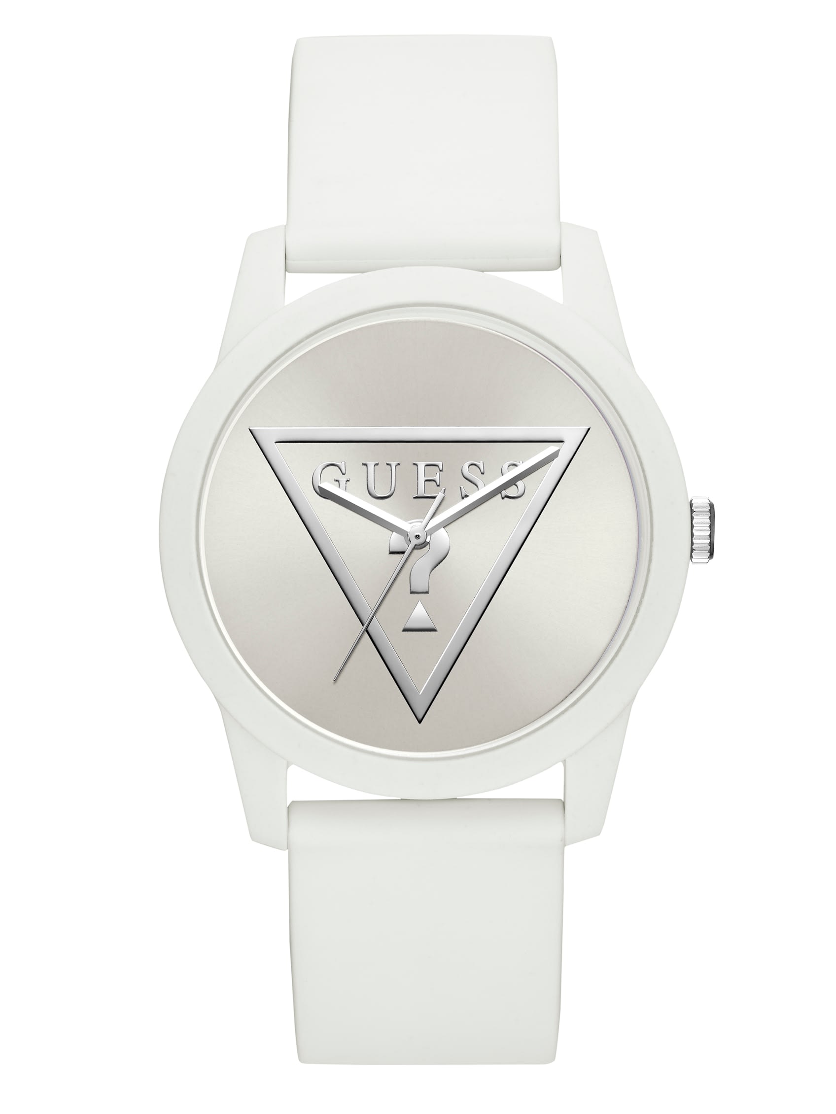 Factory White Logo Siliconeone Analog Watch