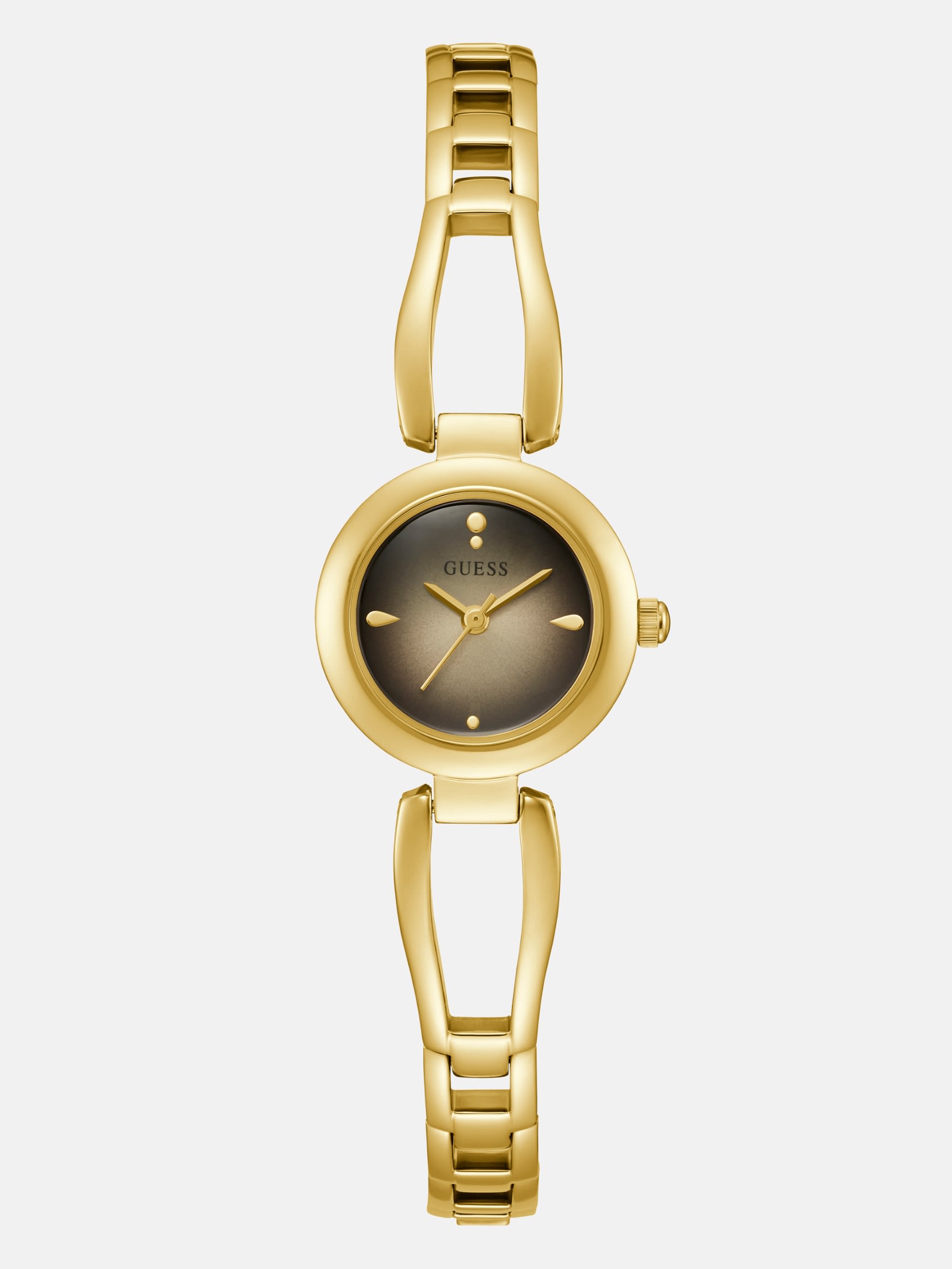 Factory Gold-Tone Cutout Bracelet Analog Watch