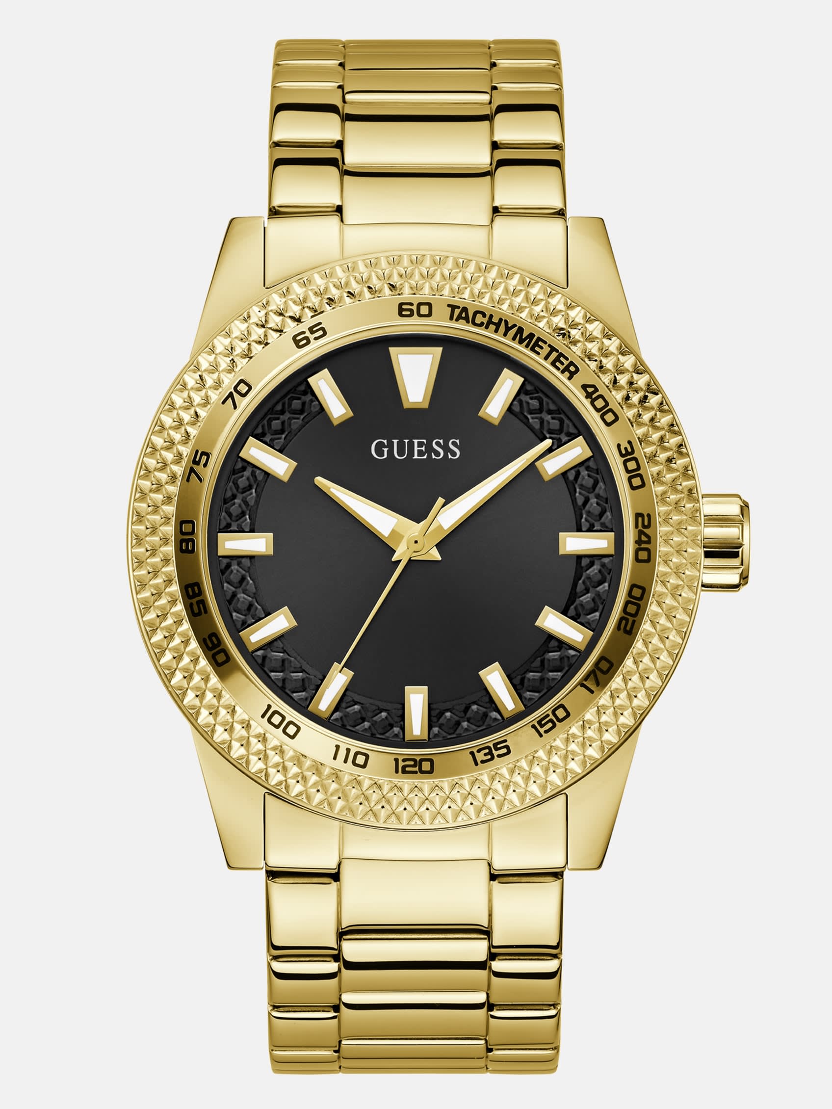 Factory Gold-Tone And Black Analog Watch