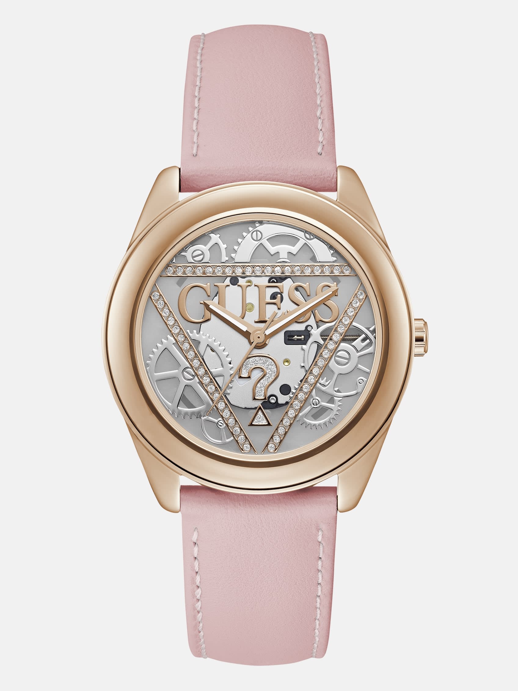 Factory Rose Gold-Tone And Pink Gears Analog Watch