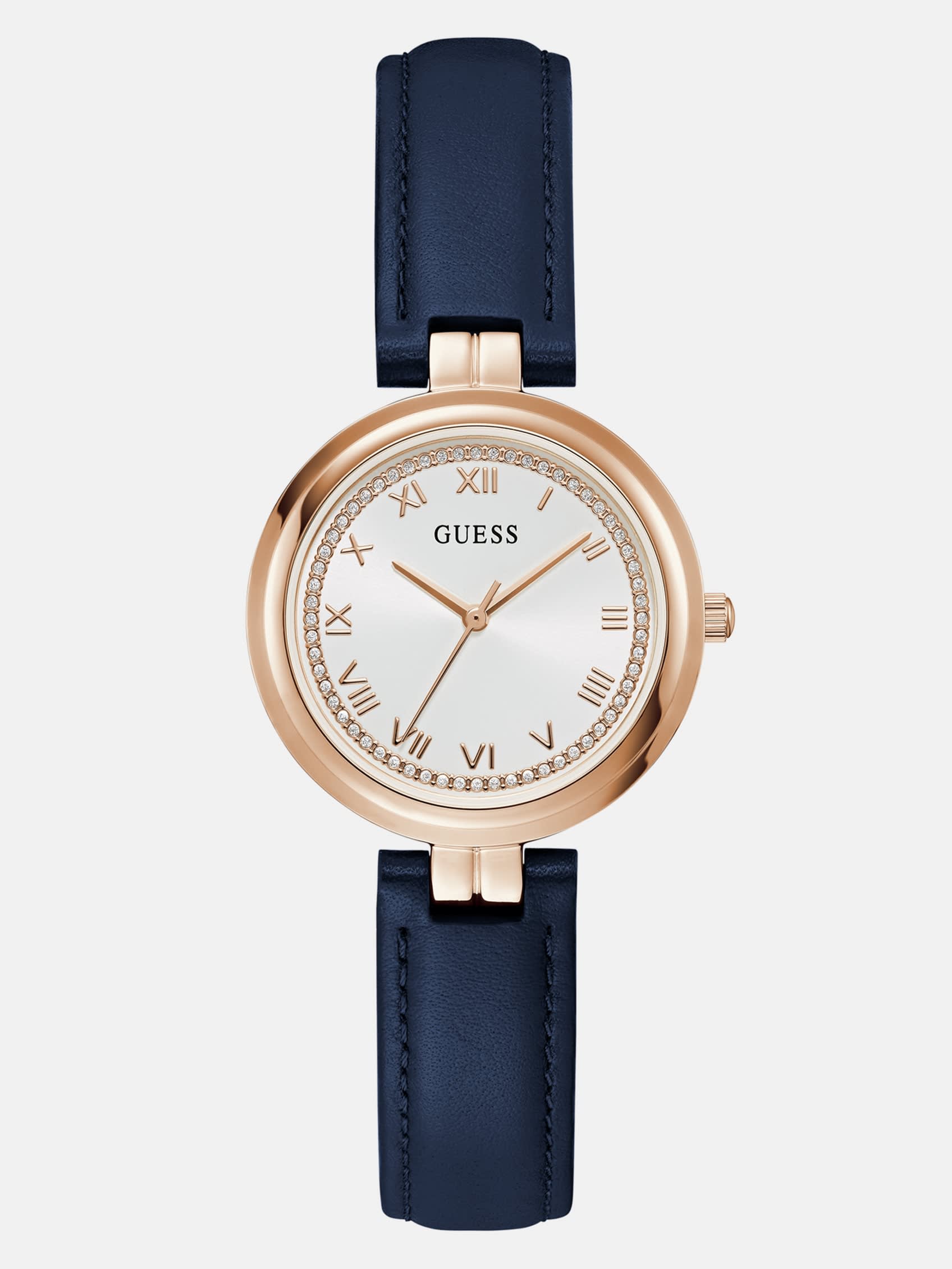 Factory Rose Gold-Tone Analog Leather Watch