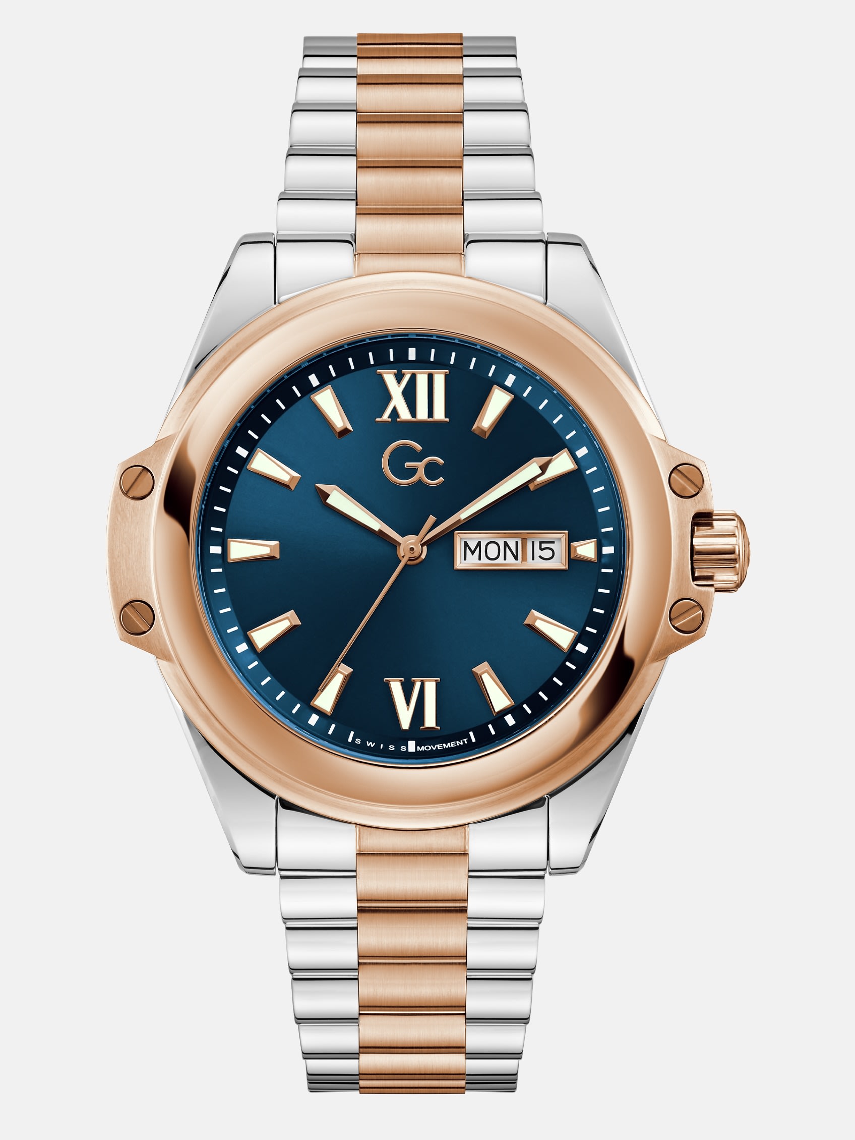 GUESS Gc Two-Tone Analog Watch