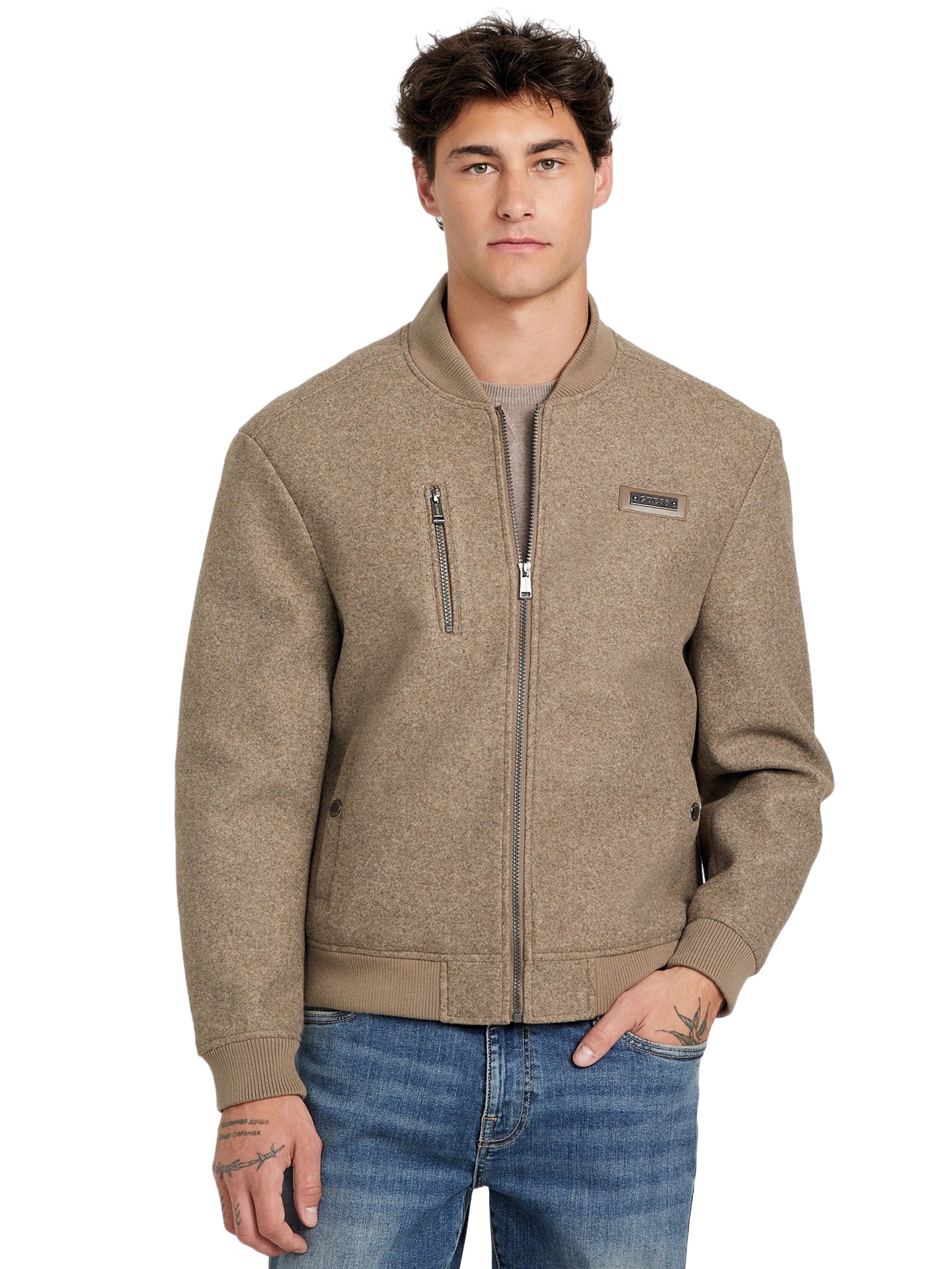 Factory Alonzo Full-zip Biker Jacket