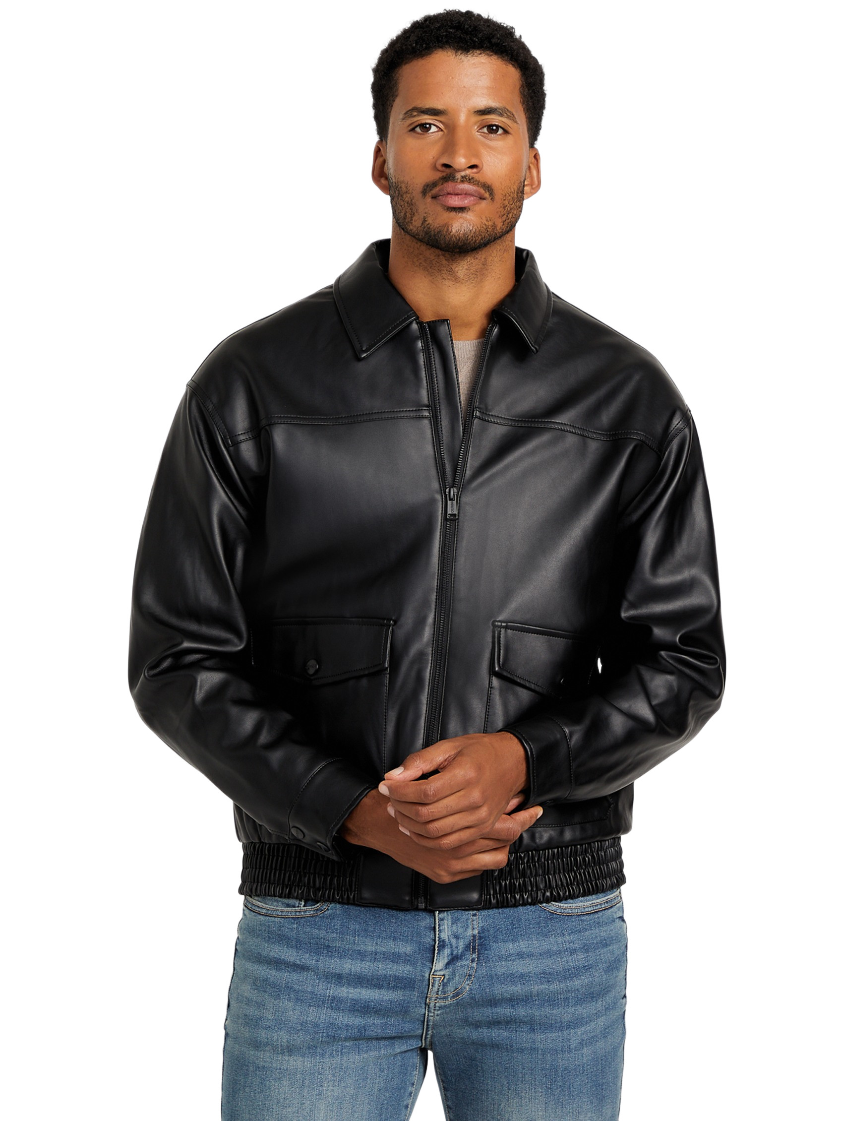 Factory Jameson Faux-leather Jacket