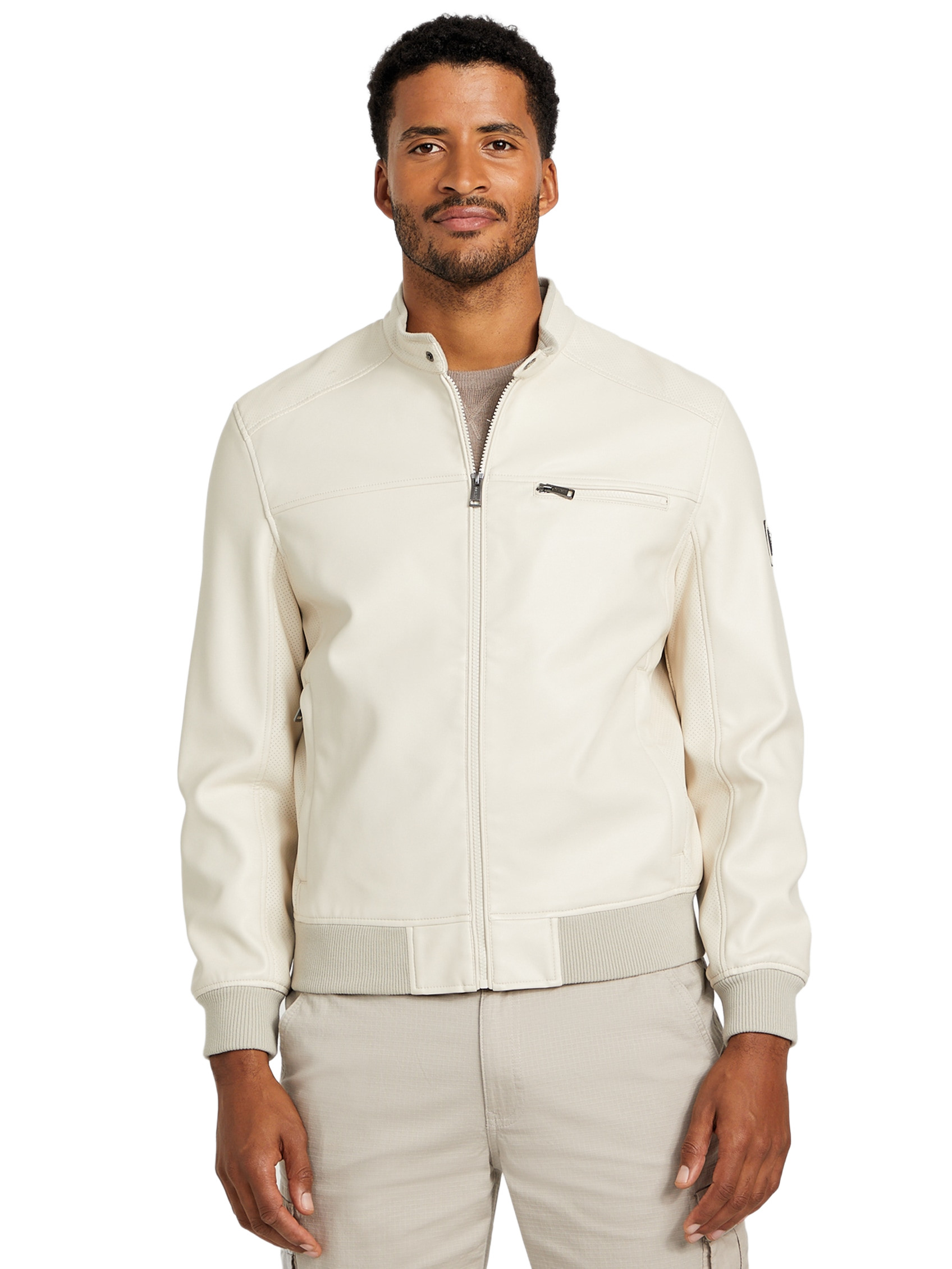 Factory Faris Faux-leather Biker Jacket