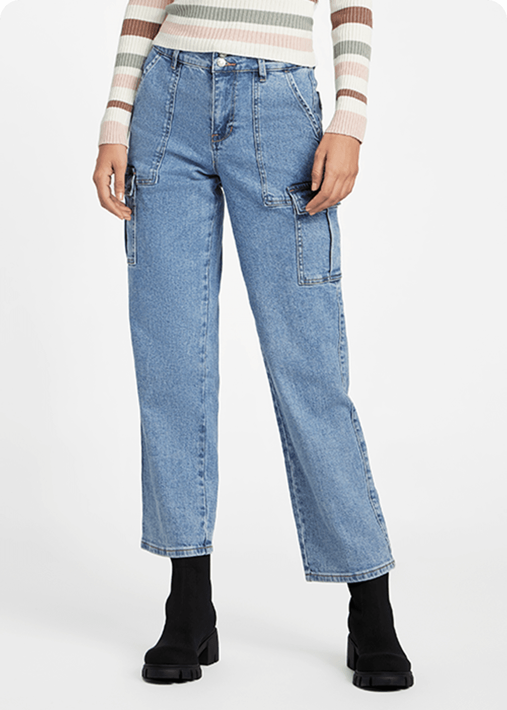 denim jeans for women featuring high-rise straight leg jeans