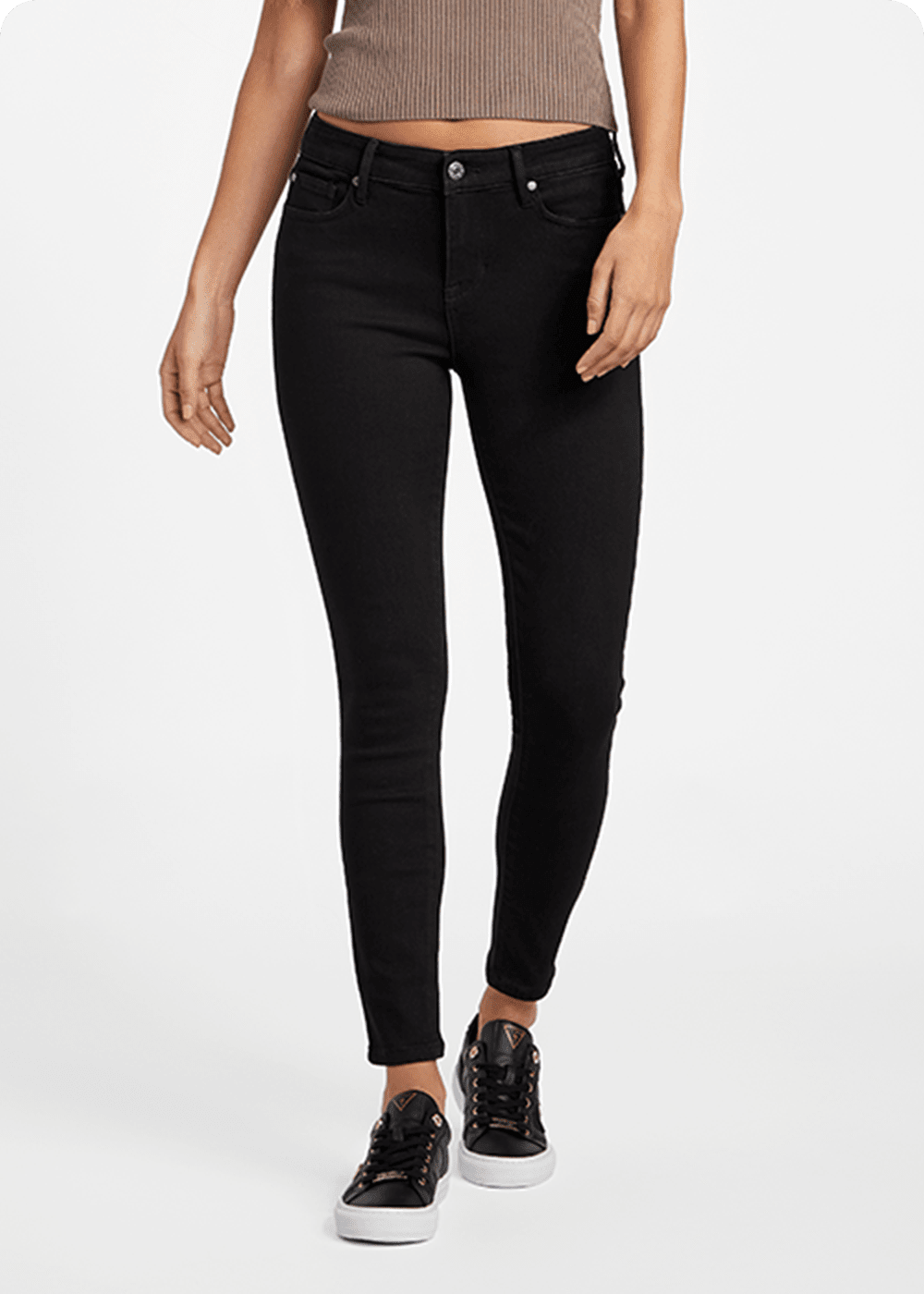 denim jeans for women featuring high-rise skinny jeans