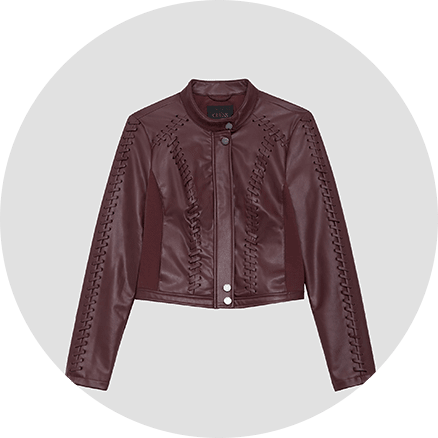 shop leather and moto jackets for women