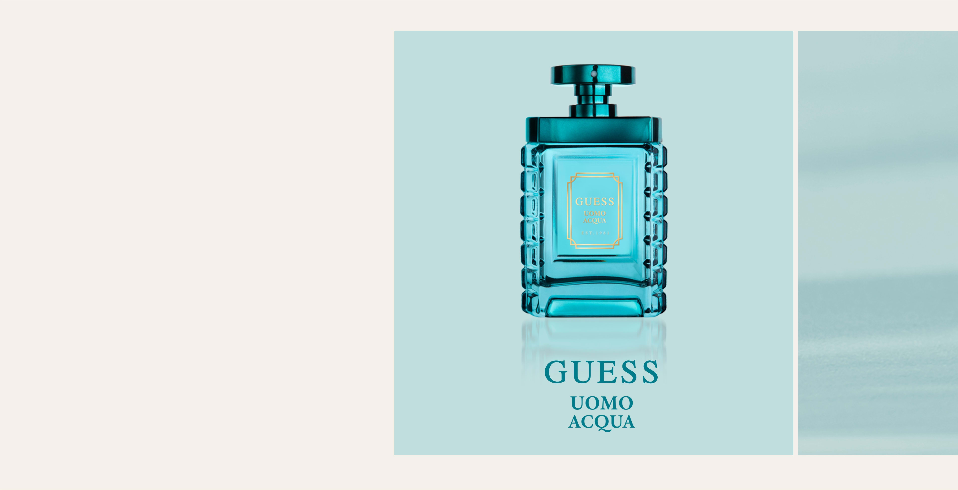 UOMO Acqua: A refreshing new fragrance for men that illuminates adventure with a woody aromatic.