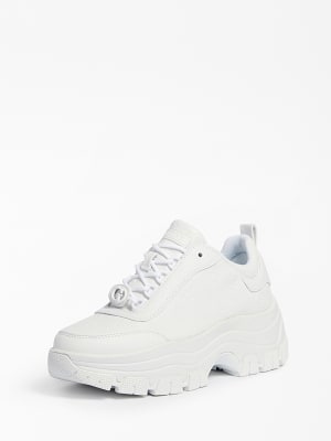 Guess white runners