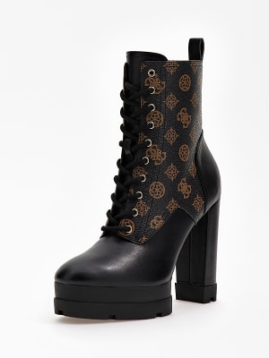 Guess leather boots clearance