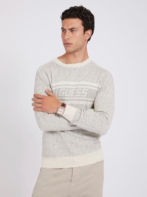 Mens Clothing Sweaters and knitwear Zipped sweaters Natural for Men Guess Topwear in Beige 
