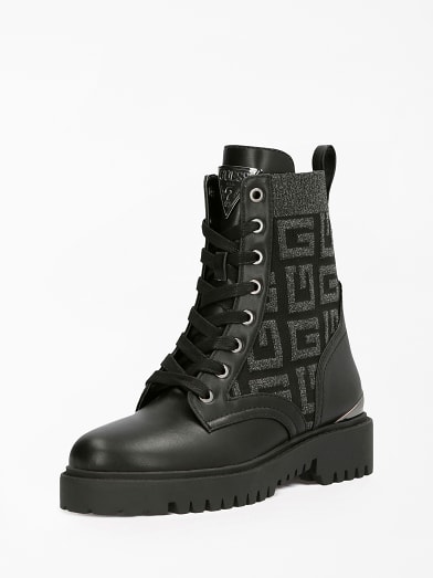 guess white boots