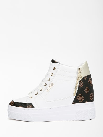 sneakers compensées guess
