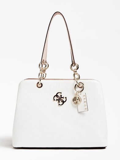 peony studded shoulder bag