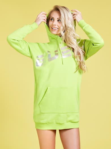 guess yellow hoodie