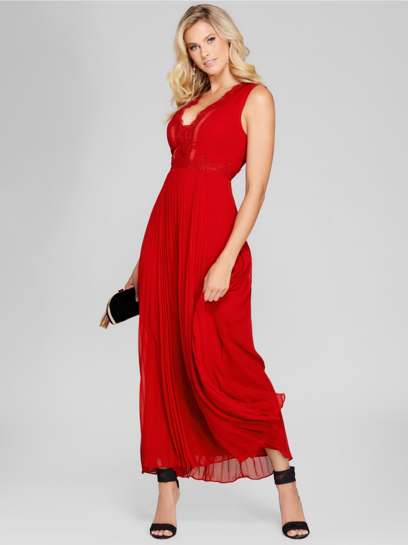 MARCIANO PLEATED DRESS | Guess Official