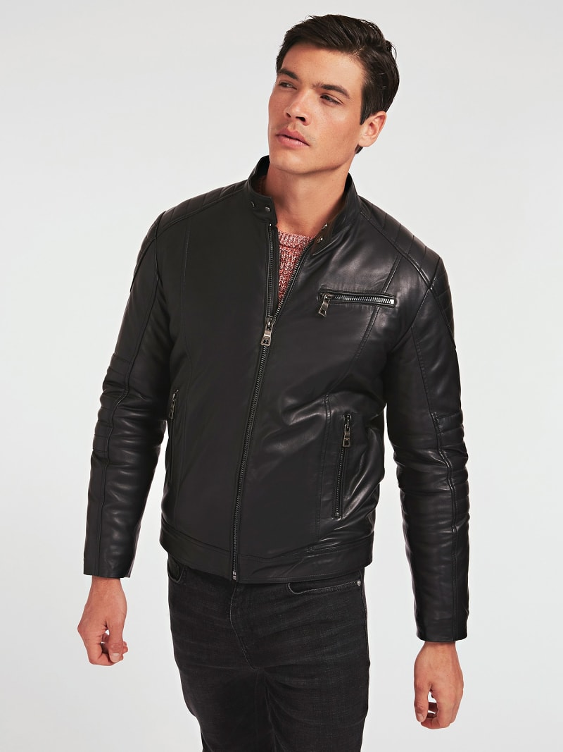 marciano guess leather jacket