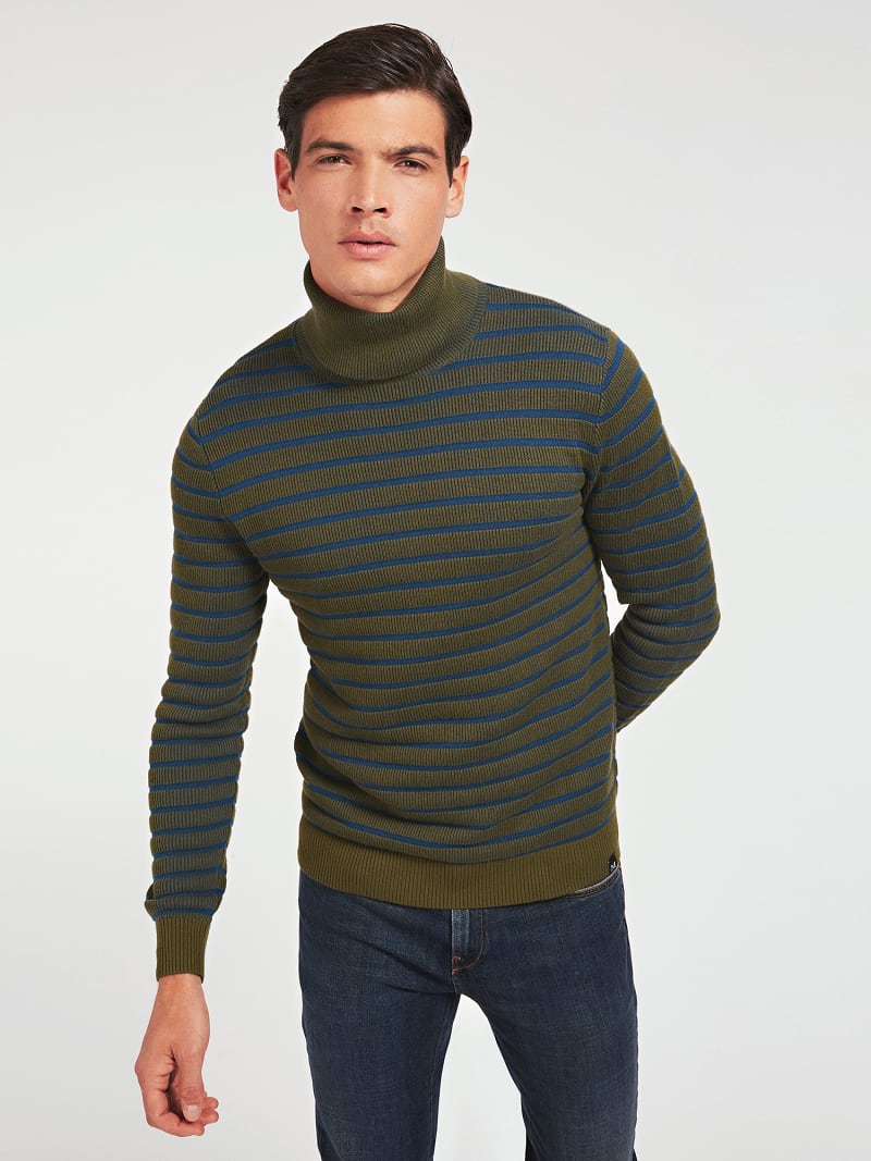 polo neck sweatshirt