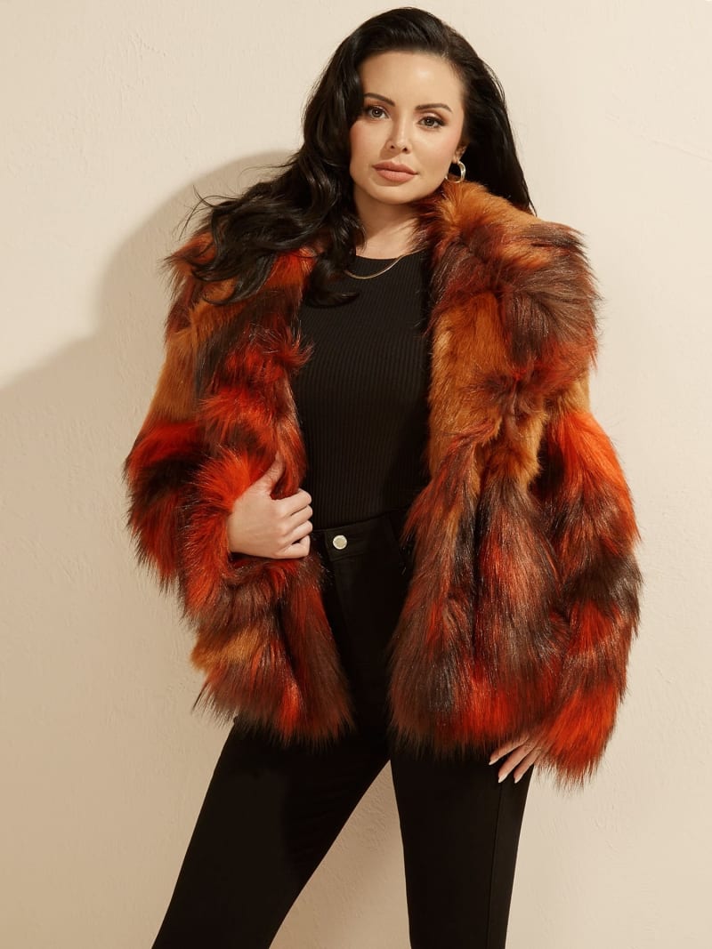 Marciano faux fur jacket clearance
