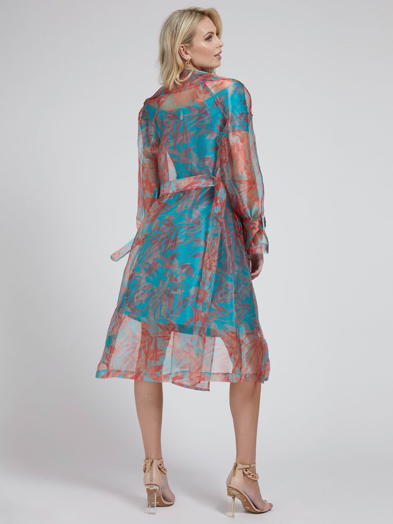 Marciano Floral Print Trench Guess Official Online Store