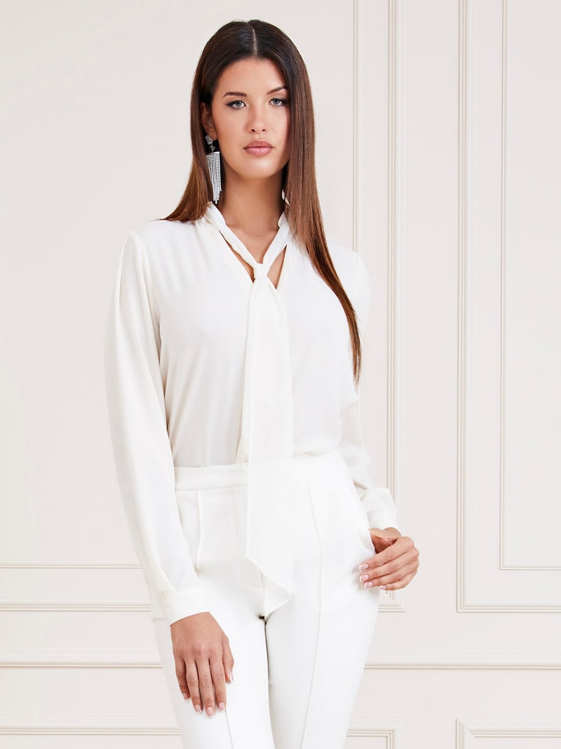 Marciano bow collar blouse