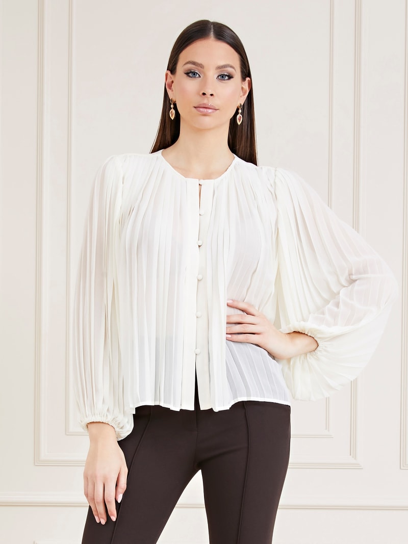 Chemisier plissé new arrivals