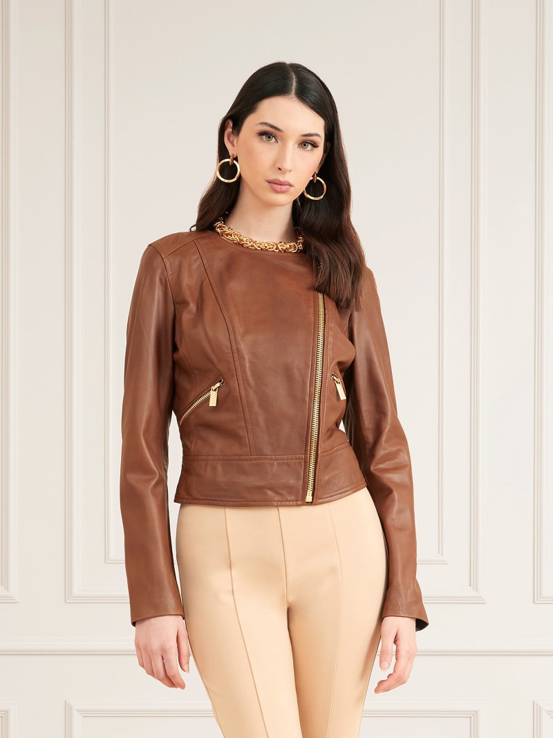 MARCIANO REAL LEATHER JACKET