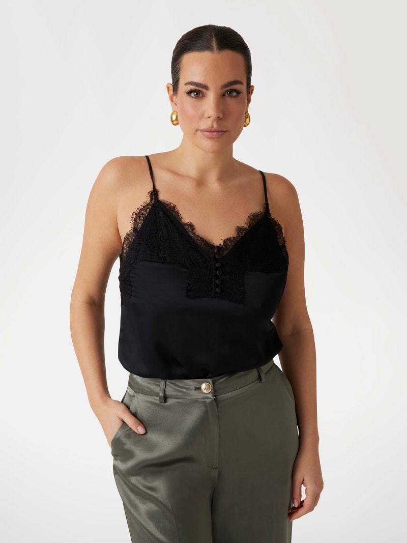 MARCIANO Chaya Satin Top レディース Marciano Women's Tops | GUESS