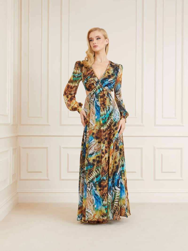 Robe longue motif all over Marciano Femme GUESS Collections Passees