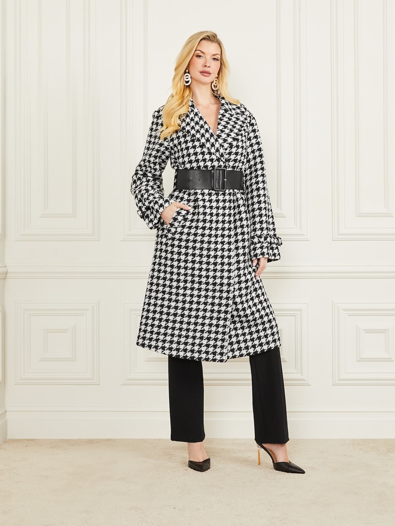 Guess houndstooth 2025 coat