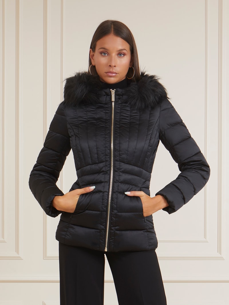 Guess bubble coat womens on sale