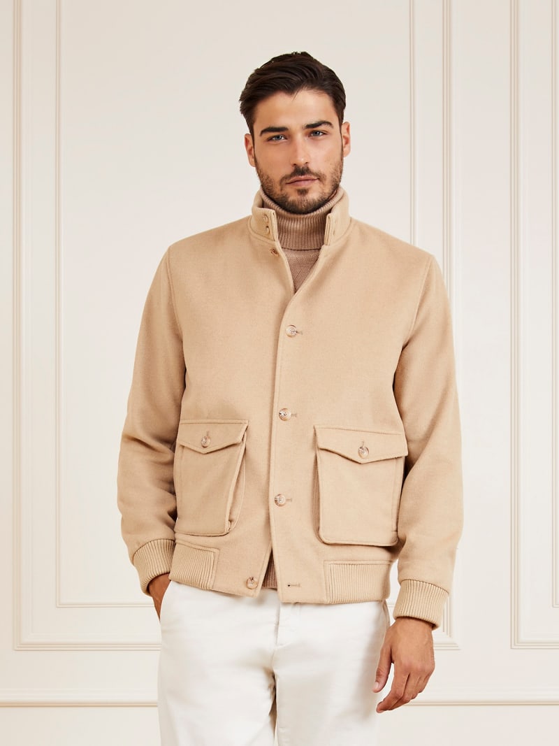 Bomber lana uomo top