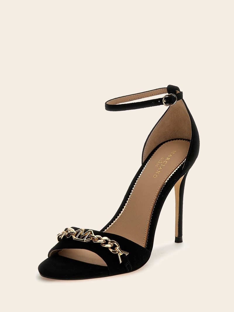 Black Heels Sandale Guess By Marciano GUESS® Sandale Chaînette