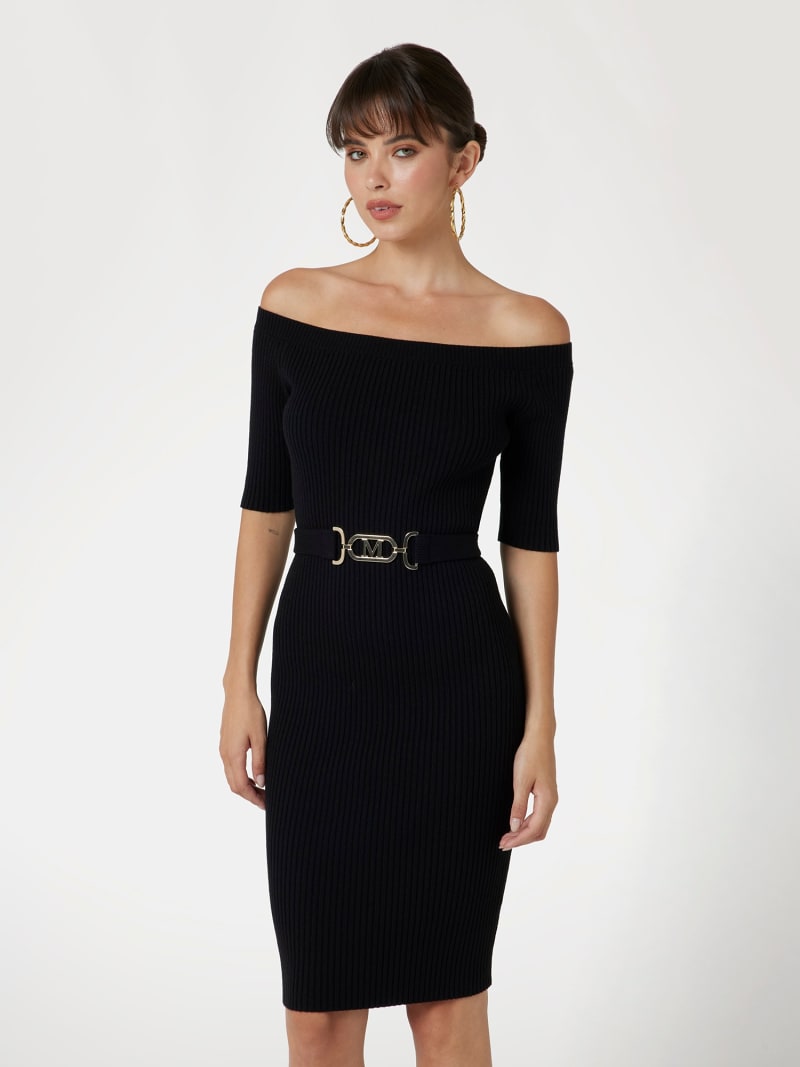 Black bodycon sweater dress new arrivals