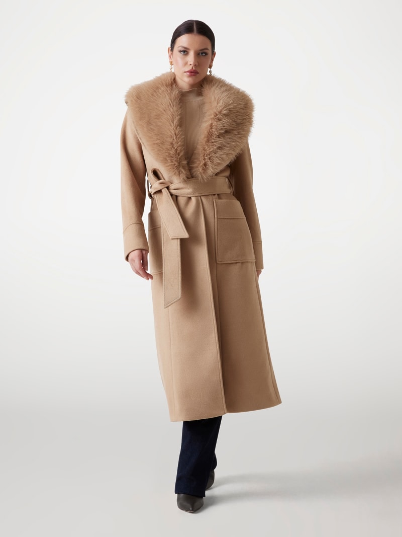 Manteau laine melangee Marciano