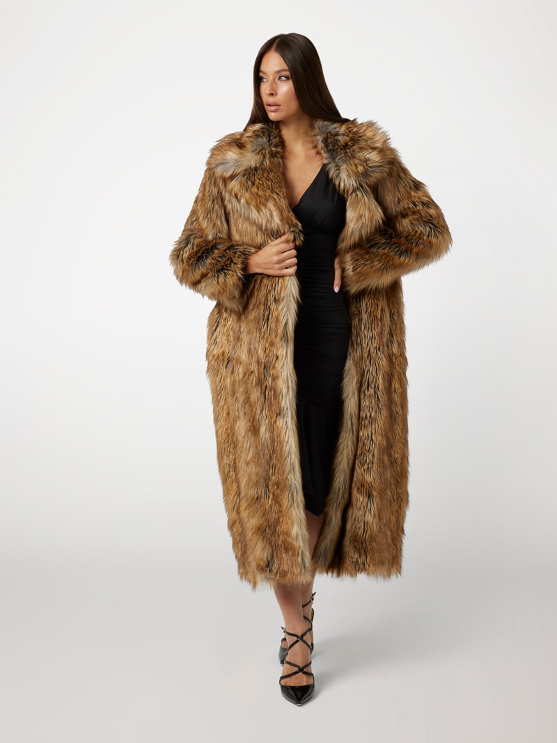 Guess faux fur top