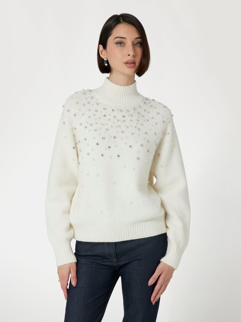 Maglione bianco guess shop