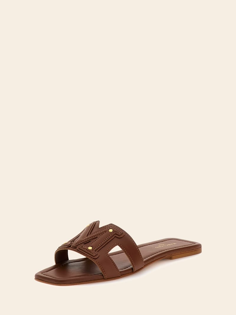 Marciano genuine leather slide