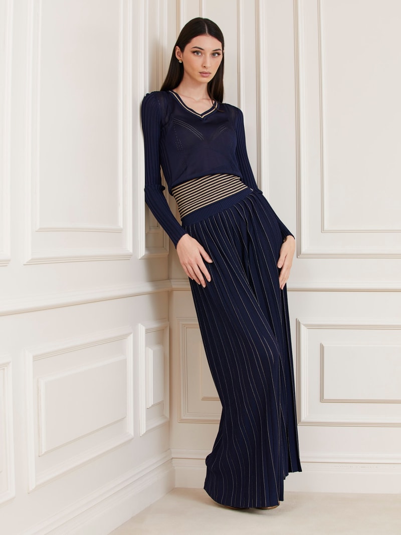 Marciano pleated wide pant