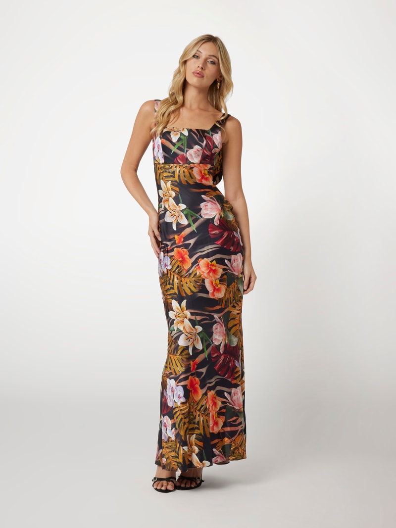 Marciano floral print long dress