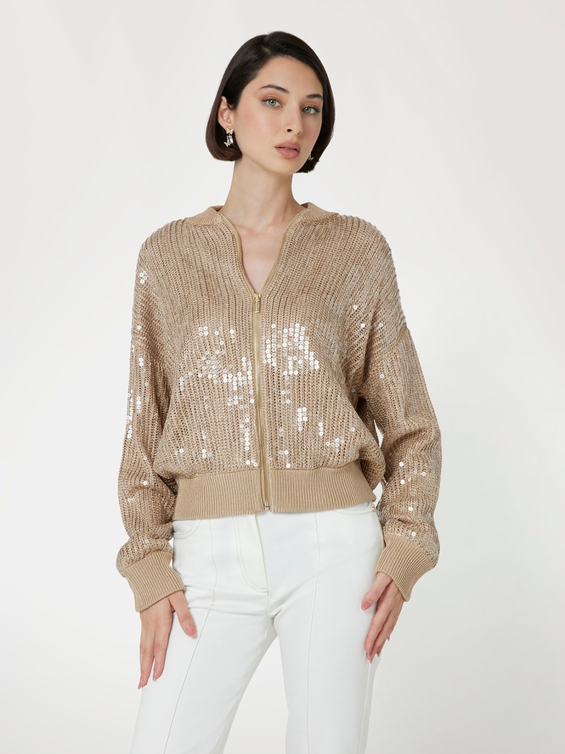 Womens sequin sweater hotsell