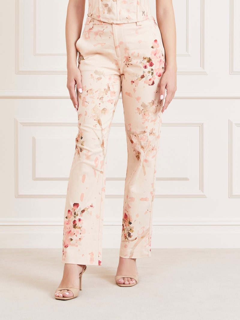 Pantalón con estampado floral Marciano