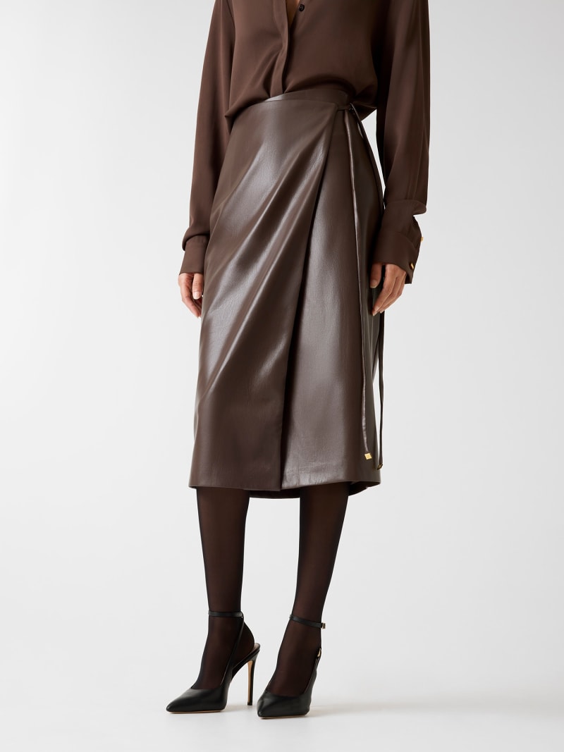 MARCIANO by GUESS® Marciano faux-leather midi skirt