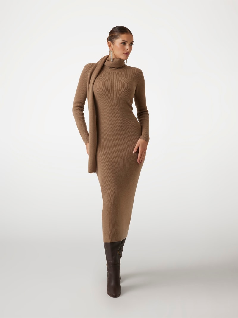 Marciano cashmere-blend long dress