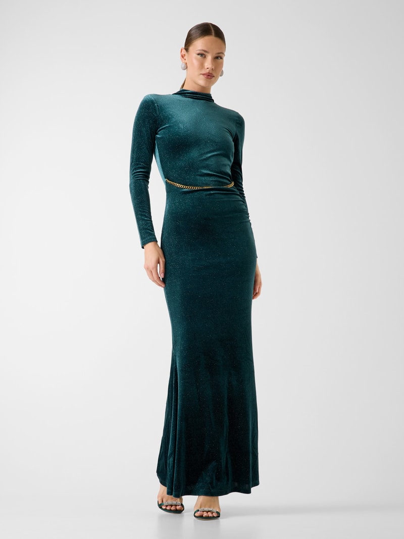 Marciano velvet long dress
