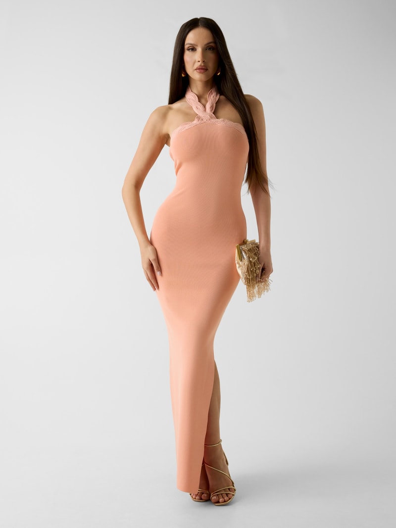 Marciano bodycon halter-neck dress