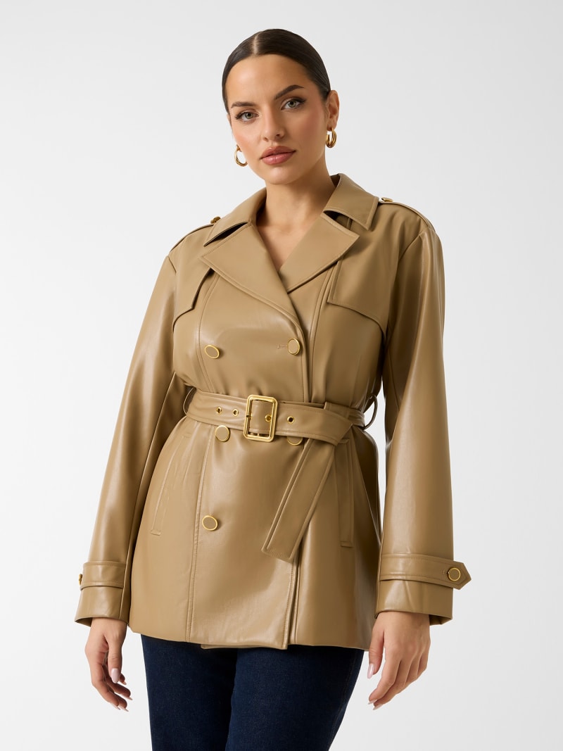 Marciano faux leather trench