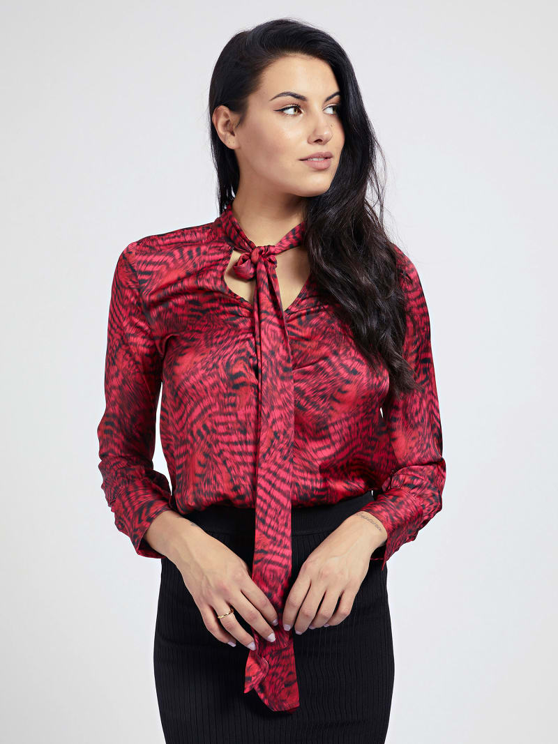 Bluse Mit Schleife Marciano Guess Offizieller Online Shop