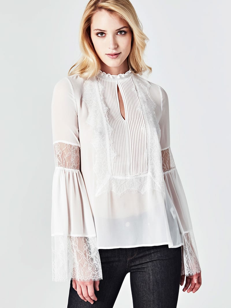 Bluse Marciano Details Aus Spitze Guess Offizieller Online Shop